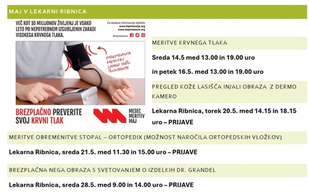 Aktivnosti v Lekarni Ribnica