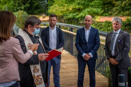 Uradno odprtje brvi na Gallusovem nabrežju