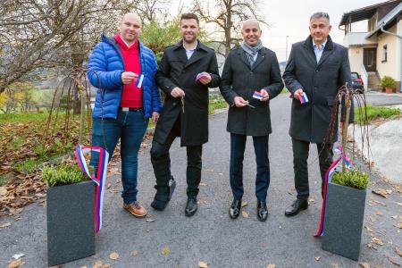 Odprtje cestnega odseka "Male Breže" in cestnega odseka Breže - Sv. Križ, foto: Daniel Vincek