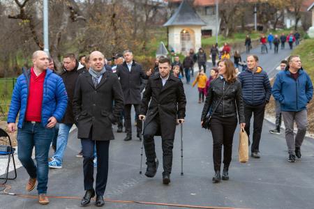 Odprtje cestnega odseka "Male Breže" in cestnega odseka Breže - Sv. Križ, foto: Daniel Vincek