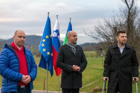 Odprtje cestnega odseka "Male Breže" in cestnega odseka Breže - Sv. Križ, foto: Daniel Vincek