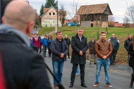 Odprtje cestnega odseka "Male Breže" in cestnega odseka Breže - Sv. Križ, foto: Daniel Vincek