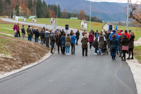 Odprtje cestnega odseka "Male Breže" in cestnega odseka Breže - Sv. Križ, foto: Daniel Vincek