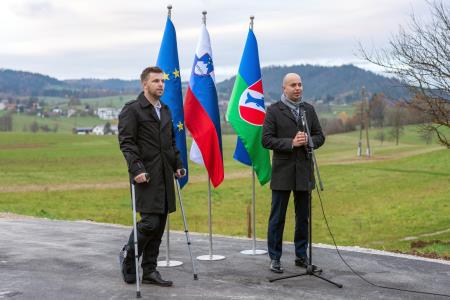 Odprtje cestnega odseka "Male Breže" in cestnega odseka Breže - Sv. Križ, foto: Daniel Vincek