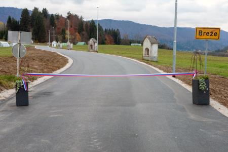 Odprtje cestnega odseka "Male Breže" in cestnega odseka Breže - Sv. Križ, foto: Daniel Vincek