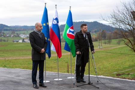 Odprtje cestnega odseka "Male Breže" in cestnega odseka Breže - Sv. Križ, foto: Daniel Vincek