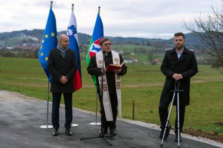 Odprtje cestnega odseka "Male Breže" in cestnega odseka Breže - Sv. Križ, foto: Daniel Vincek