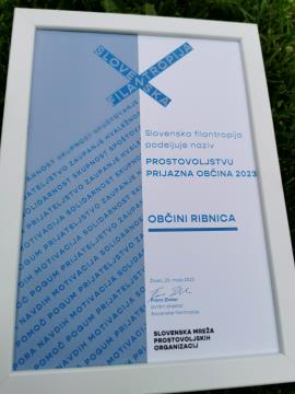 Prostovoljstvu prijazna občina 2023