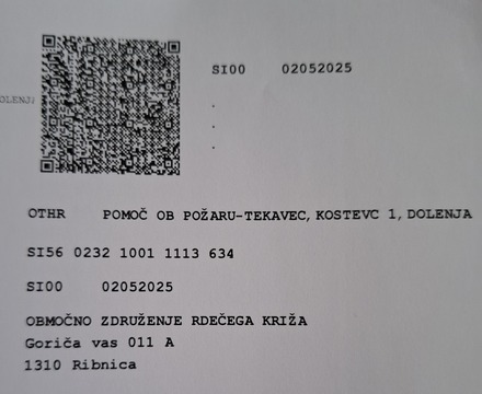 Zbiranje finančne pomoči 